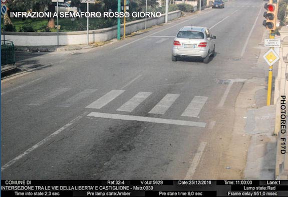 Photored® - Foto 2 infrazione a semaforo rosso giorno
