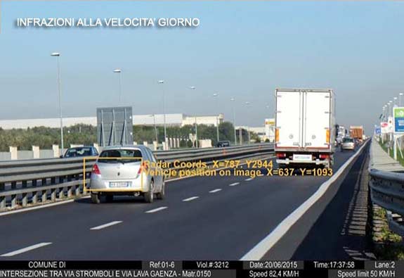 Photored® - Photored® - Foto rilevazione velocità giorno