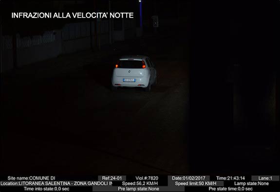 Photored® - Foto rilevazione velocità notte